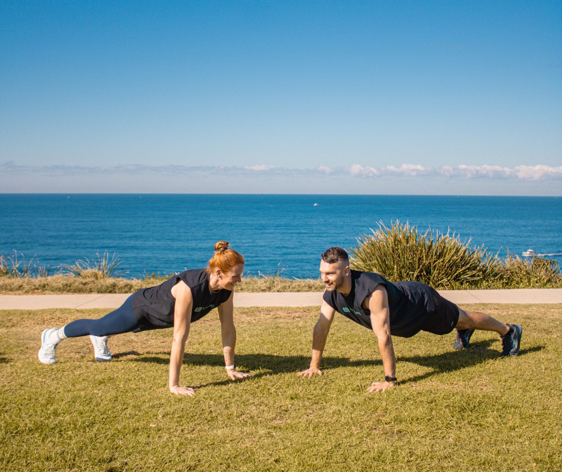 Michael and Jade training together